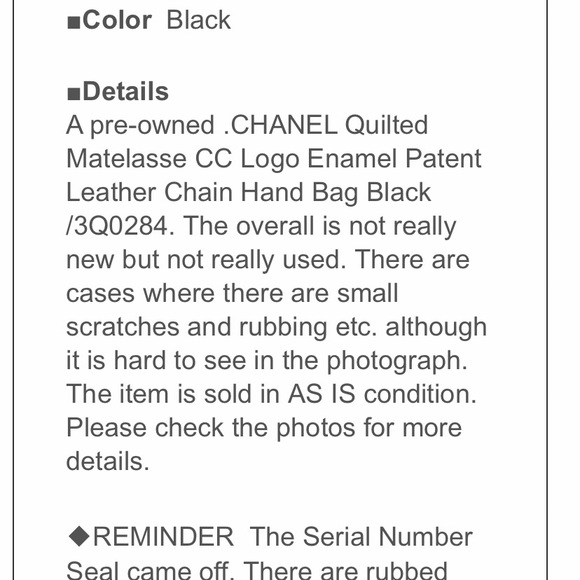 Authentic channel purse. Well use condition. Please see all the pic - Picture 9 of 15